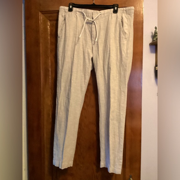 Tenth & Ocean beige linen pants - Size M - Picture 1 of 4